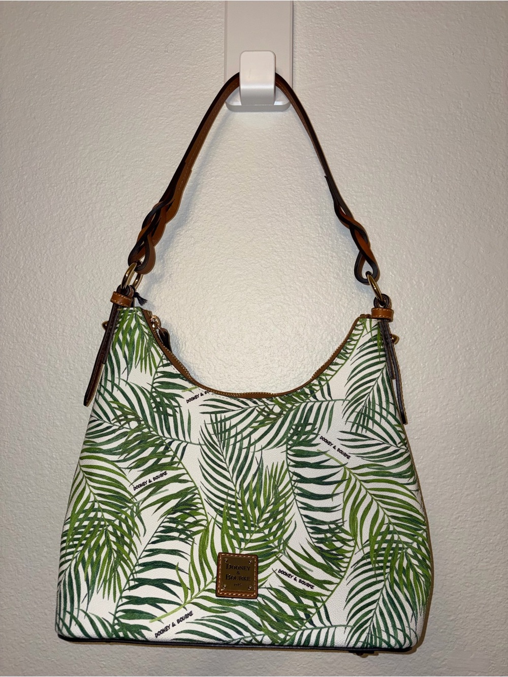 NWT Dooney & Bourke Palm Frond Leaf Shoulder Bag Hobo